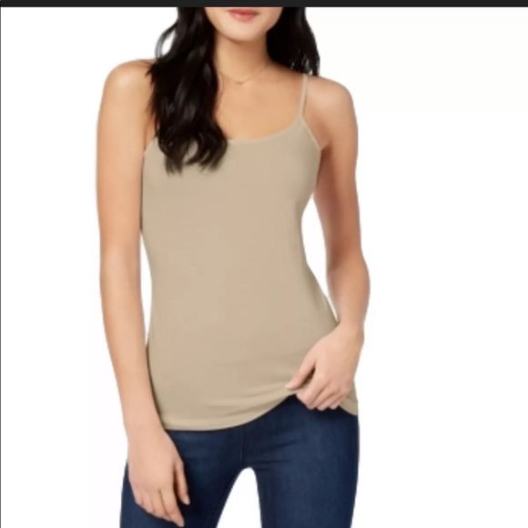 NWT Maison Jules Cream Tank Top ($7 or 2 for $10) - Picture 1 of 11